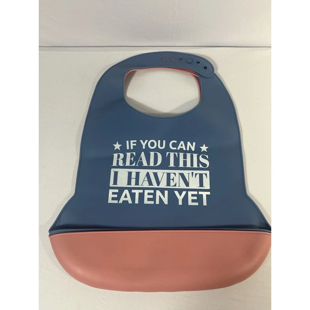 Adjustable Silicone Adult Bib, Washable Bib for Men & Women, Waterproof bib f...
